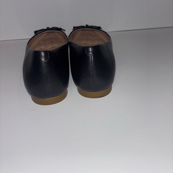COACH Annabelle Black Leather Flats Size 10 - Picture 9 of 15